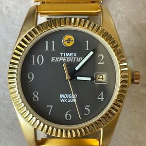 Timex Expedition men battery indiglo extension band water resistant 50m w/date